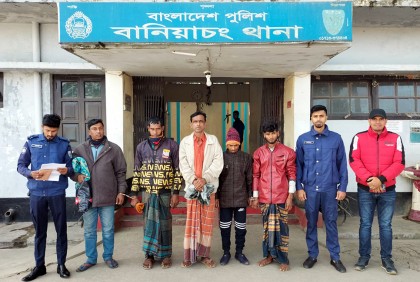 হবিগঞ্জে ৪ জুয়াড়ি আটক 