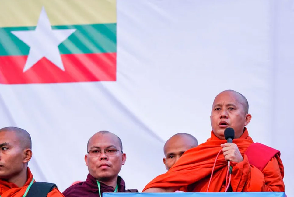 রোহিঙ্গা বিদ্বেষ ছড়ানো বৌদ্ধ ভিক্ষুকে সম্মাননা দিল জান্তা