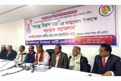 এনপিপি’র নেতৃত্বে ১৭ দল নিয়ে গণতন্ত্র বিকাশ মঞ্চের আত্মপ্রকাশ

