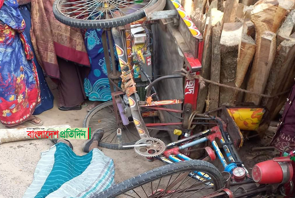 ফরিদপুরে ট্রাকচাপায় ভ্যানচালক নিহত