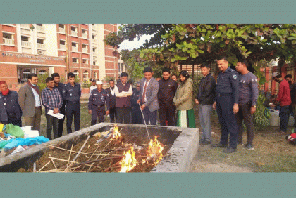 ব্রাহ্মণবাড়িয়ায় আড়াই কোটি টাকার মাদকদ্রব্য ধ্বংস