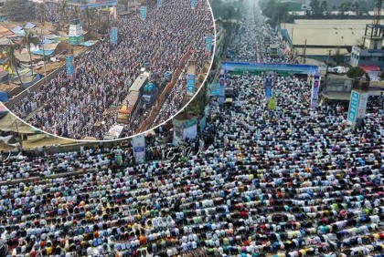 বিশ্ব ইজতেমায় লাখো মুসল্লির জুমার নামাজ আদায়
