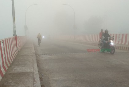 সূর্যের দেখা নেই, ঘন কুয়াশায় ঢাকা চুয়াডাঙ্গা