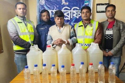 বেনাপোলে পুলিশের অভিযানে দেশী মদসহ আটক ১ 