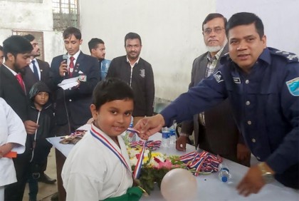 ফরিদপুরে কারাতে প্রতিযোগিতা অনুষ্ঠিত