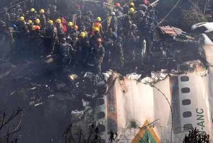 ৬৮ প্রাণ নিভিয়ে দেয়া বিমান দুর্ঘটনায় নেপালে এক দিনের রাষ্ট্রীয় শোক