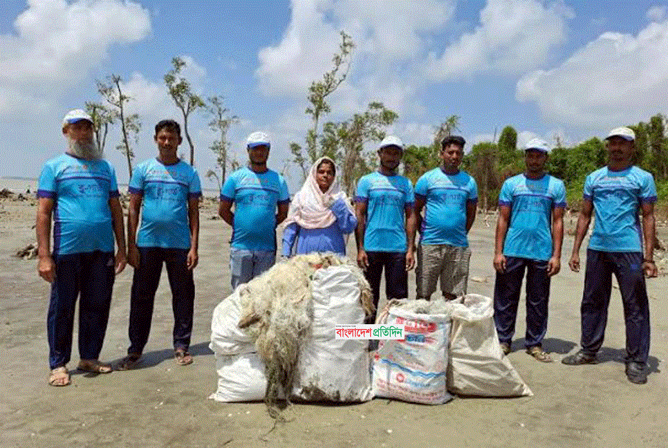 ৪৮ দিনে কুয়াকাটায় ১ হাজার ৯৩ কেজি বর্জ্য অপসারণ