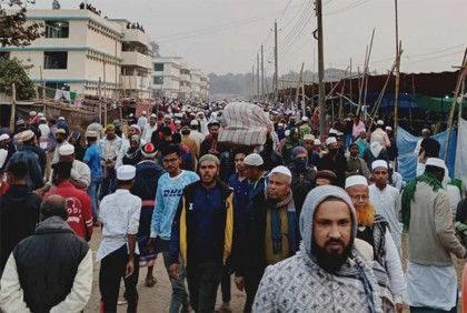 ইজতেমার দ্বিতীয় পর্বে যোগ দিয়েছেন ৭৭২৫ জন বিদেশী মুসল্লি