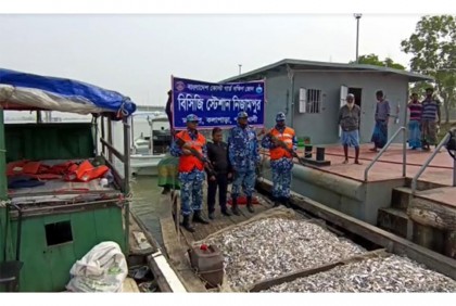 
কলাপাড়ায় জাটকা ইলিশসহ ট্রলার জব্দ