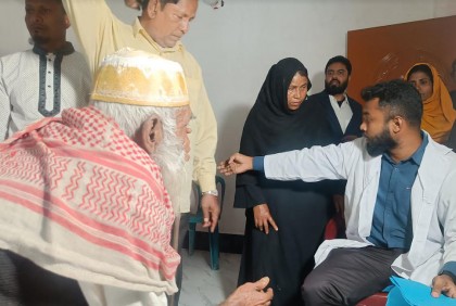 কসবায় বিনামূল্যে চক্ষু চিকিৎসা সেবা প্রদান