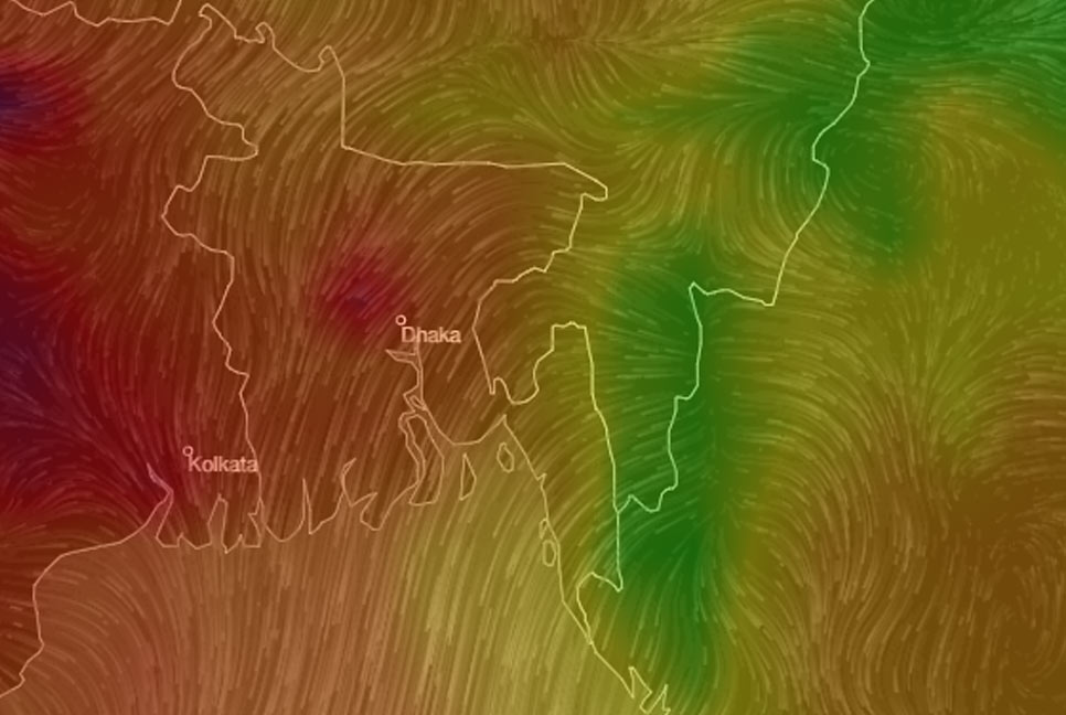 ফের বায়ুদূষণে শীর্ষে ঢাকা