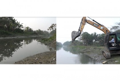 বরিশাল নগরীতে সাগরদী খাল খনন শুরু