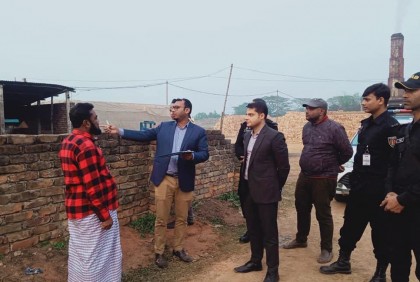 কিশোরগঞ্জে অবৈধ ইটভাটায় অভিযান, এক লাখ টাকা জরিমানা