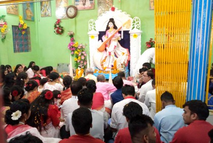 গোপালগঞ্জে সরস্বতী পূজা অনুষ্ঠিত