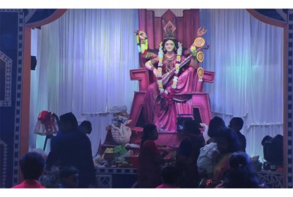 চুয়াডাঙ্গায় সরস্বতী পূজা উদযাপিত
