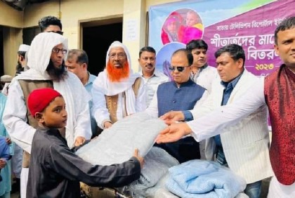 সাভার টেলিভিশন রিপোর্টার্স ইউনিটির শীতবস্ত্র বিতরণ