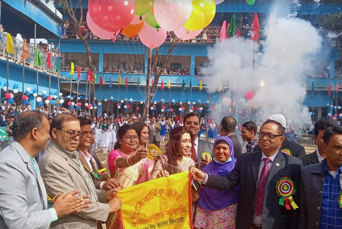কিশোরগঞ্জ উচ্চ বালিকা বিদ্যালয়ের বার্ষিক ক্রীড়া প্রতিযোগিতা অনুষ্ঠিত