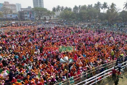 দুপুরের আগেই পূর্ণ জনসভার মাঠ