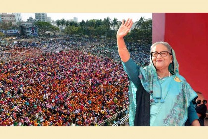 আওয়ামী লীগ কখনো পালায় না : প্রধানমন্ত্রী

