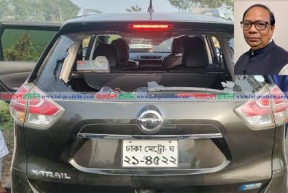 কুমিল্লা উত্তর জেলা আওয়ামী লীগ সভাপতির গাড়ি ভাঙচুর 