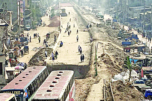 ঢাকা-মাওয়া ও ঢাকা-নারায়ণগঞ্জ রুটে ডুয়েল গেজ রেলপথ নির্মাণকাজ