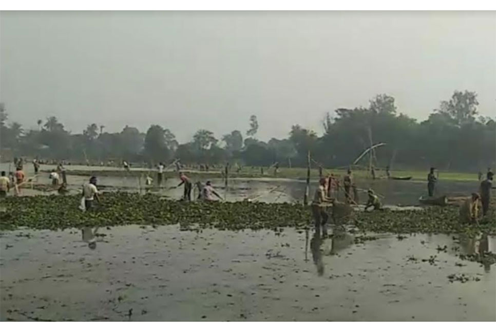 কালিয়াকৈরে মাছ ধরার উৎসব