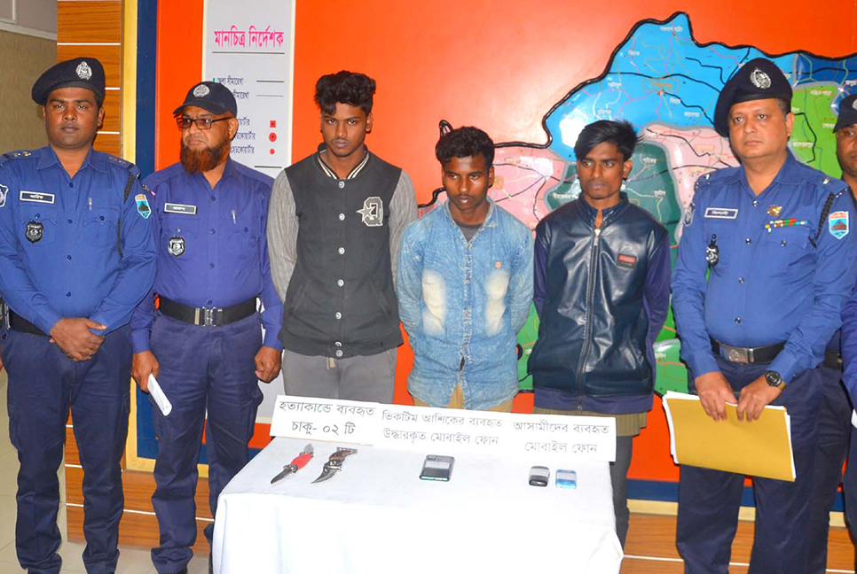 বগুড়ায় হত্যার ঘটনায় তিনজন গ্রেফতার
