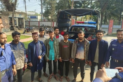 বরগুনায় ৮ শিবির কর্মী গ্রেফতার