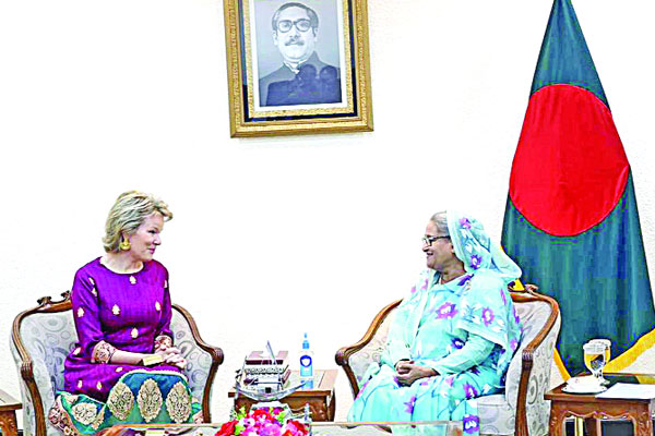 রাষ্ট্রপতি ও প্রধানমন্ত্রীর সঙ্গে বেলজিয়ামের রানির সাক্ষাৎ