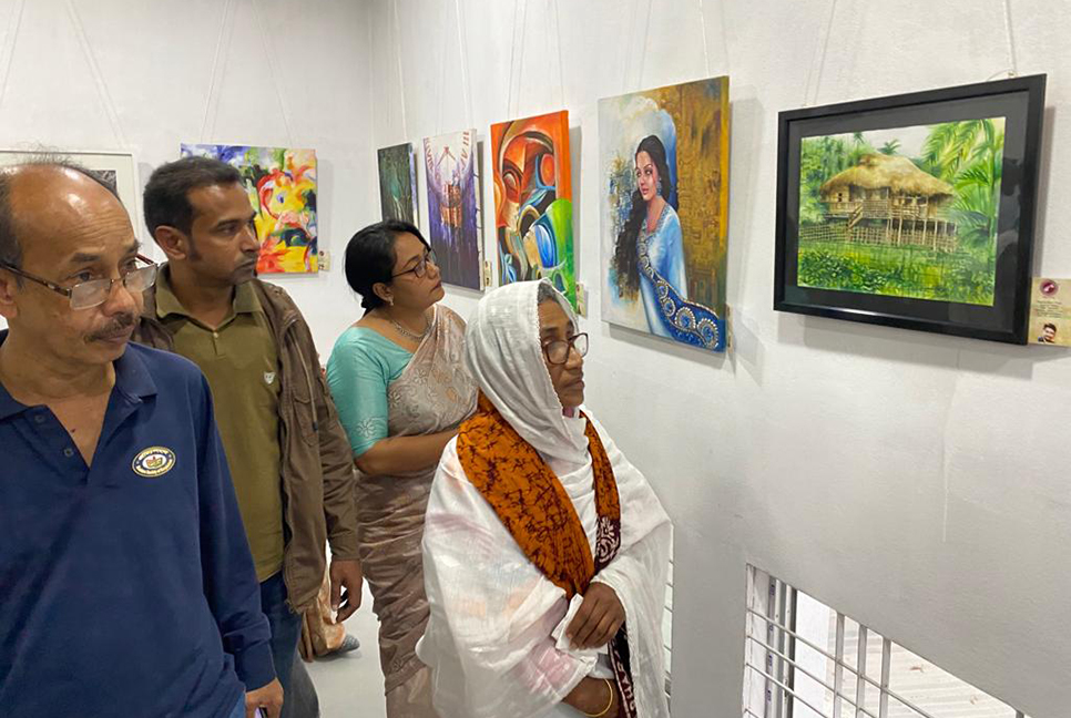 যশোরে ৪ দিনের আন্তর্জাতিক চিত্র প্রদর্শনী