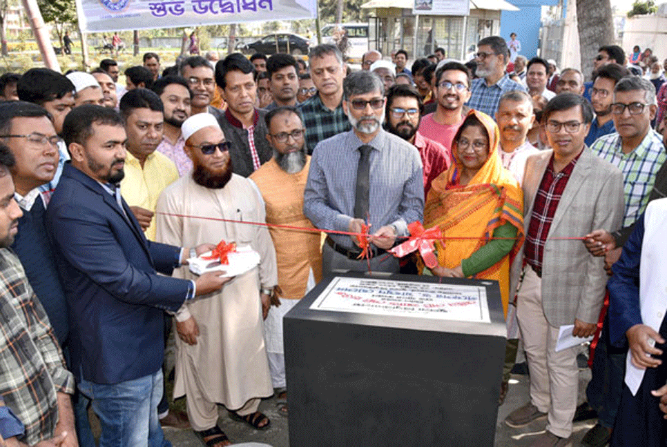 খুবির দৃষ্টিনন্দন মেইন গেট নির্মাণ কাজের উদ্বোধন