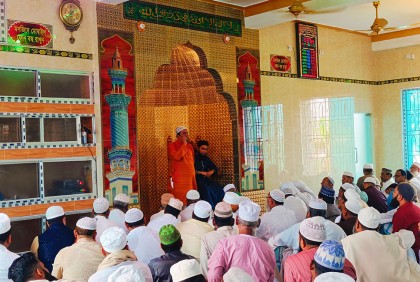 সিদ্ধিরগঞ্জে জান্নাতুল মাওয়া জামে মসজিদের উদ্বোধন