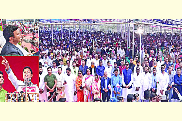 নারায়ণগঞ্জে কর্মিসভায় ঢল ছাত্রলীগ নেতা-কর্মীর