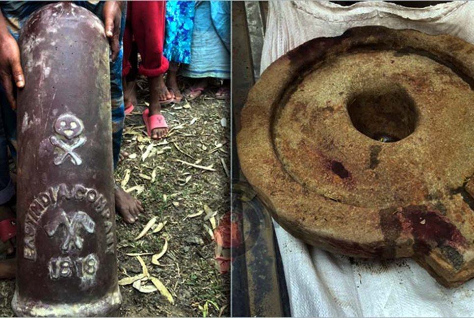 দিনাজপুরে ২০০ বছর আগের সীমানা পিলার উদ্ধার
