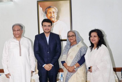 প্রধানমন্ত্রীর সঙ্গে সৌরভ গাঙ্গুলির সৌজন্য সাক্ষাৎ
