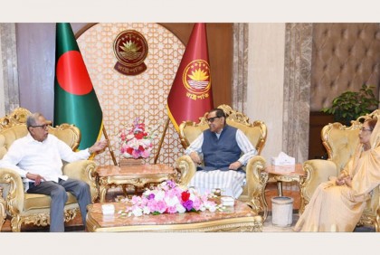 রাষ্ট্রপতির সঙ্গে সাক্ষাৎ করলেন রাশেদ খান মেনন