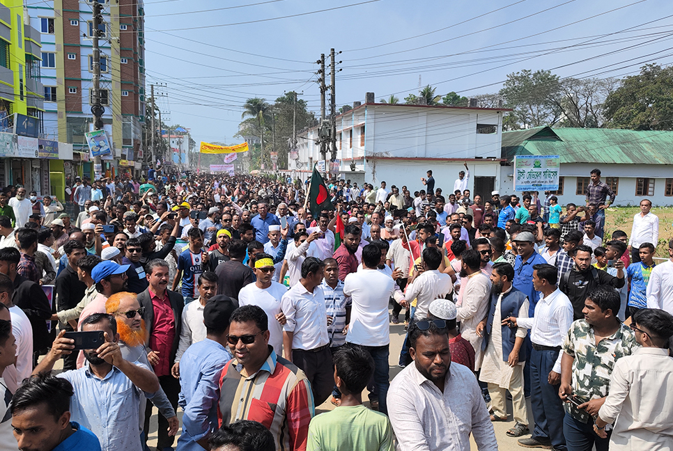 সুনামগঞ্জে বিএনপির পদযাত্রা