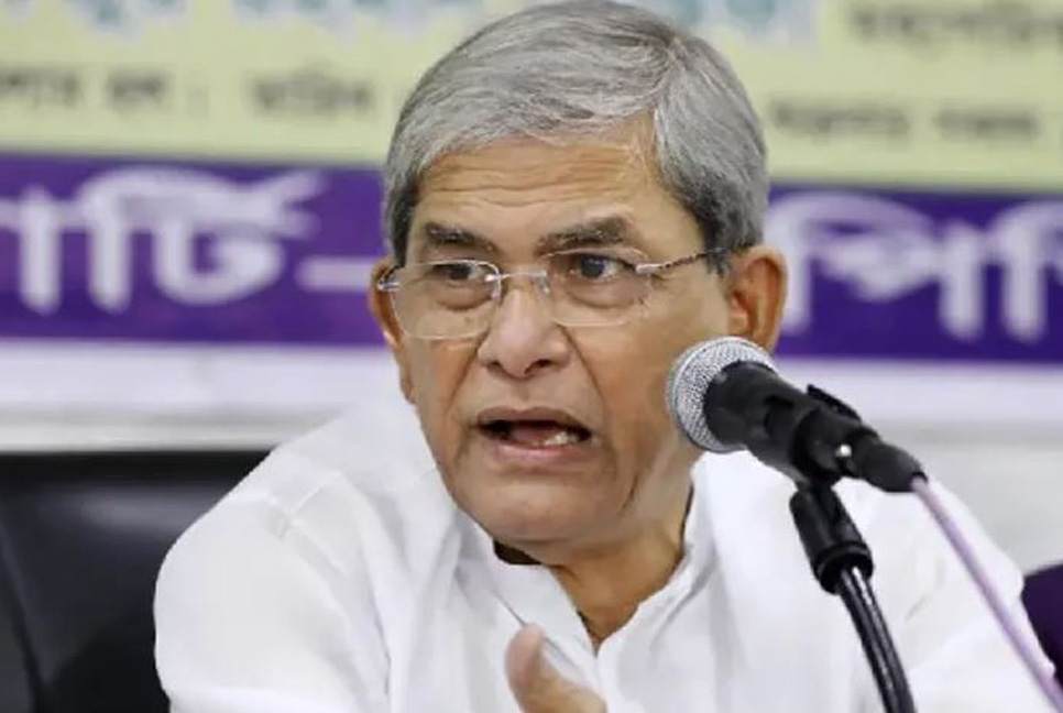 সরকার খালেদা জিয়াকে নিয়ে নাটক করছে : মির্জা ফখরুল
