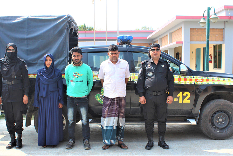 সিরাজগঞ্জে হেরোইনসহ আটক ৩ 