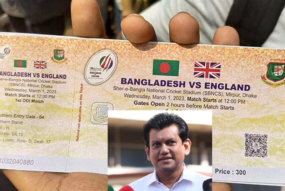 ‌টিকিটের ভুল পতাকার ছবিই ‘ঠিক’, বিসিবির ‘আজব’ ব্যাখ্যা