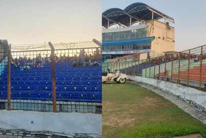 চট্টগ্রামে বাংলাদেশ-ইংল্যান্ড ম্যাচে দর্শক শূন্যতা