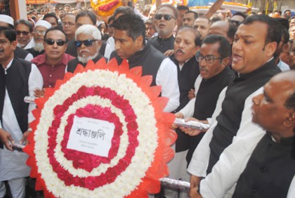 বরিশালে ৭ মার্চ উদযাপন, বঙ্গবন্ধুর প্রতিকৃতিতে শ্রদ্ধাঞ্জলি