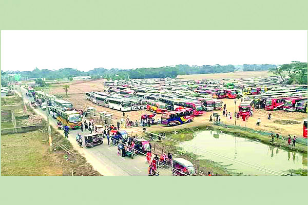 শেষ হয়নি বাস টার্মিনালের কাজ