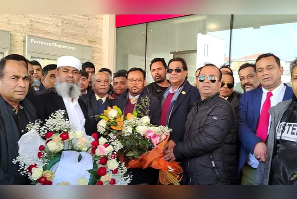 ইতালি আওয়ামী লীগের সভাপতি, সম্পাদককে ভেনিসে সংবর্ধনা
