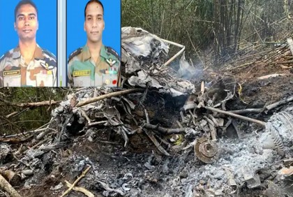 ভারতে সামরিক হেলিকপ্টার বিধ্বস্ত, ২ পাইলট নিহত

