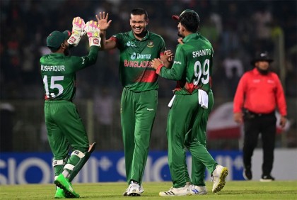 ক্রিকেট ইতিহাসে রেকর্ড রানের জয় পেল বাংলাদেশ