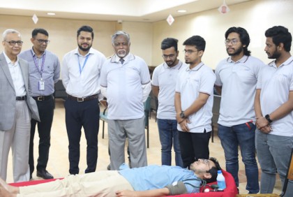 নর্থ সাউথ ইউনিভার্সিটি সোশ্যাল সার্ভিসেস ক্লাবের উদ্যোগে রক্তদান কর্মসূচি অনুষ্ঠিত