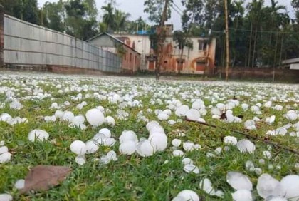 কোথাও কোথাও শিলাবৃষ্টি হতে পারে