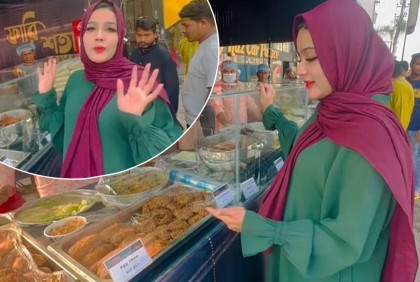 এবারও ইফতার বিক্রি নিয়ে ব্যস্ত নায়িকা মাহি