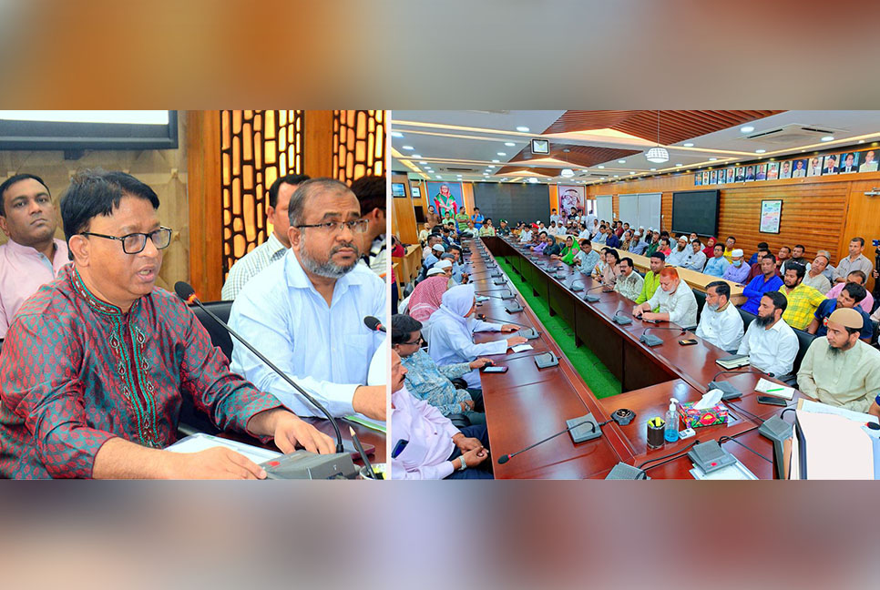 দিনাজপুরে সর্ববৃহৎ ঈদগাহ মাঠে নামাজ আদায়ের লক্ষ্যে প্রস্তুতিমূলক সভা